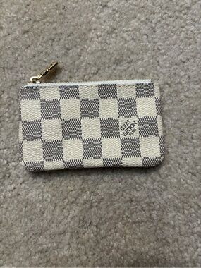Damier Azur Canvas Zippy Coin Pouch - White/Blue
